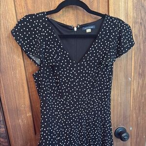 Tommy Hilfiger A Line Black Polka Dot Dress